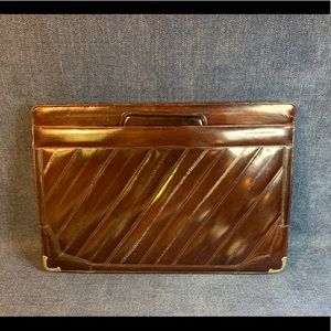 Vintage eel skin attaché case briefcase